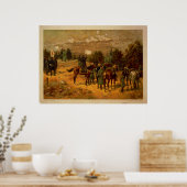Schlacht von Chattanooga von Thure de Thulstrup Poster (Küche)