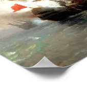 Schlacht von Chios, Ivan Aivazovsky Poster (Ecke)