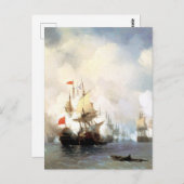 Schlacht von Chios, Ivan Aivazovsky Postkarte (Vorne/Hinten)