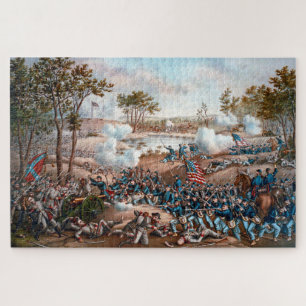 Schlacht von Cold Harbor von Kurz und Allison 1888 Puzzle