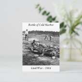 Schlacht von Cold Harbour, 1864 Postkarte (Stehend Vorderseite)