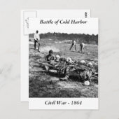 Schlacht von Cold Harbour, 1864 Postkarte (Vorne/Hinten)
