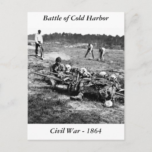 Schlacht von Cold Harbour, 1864 Postkarte (Vorderseite)
