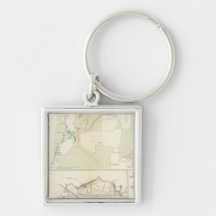 Schlacht von Corinth Iuka Bayou Fourche Schlüsselanhänger