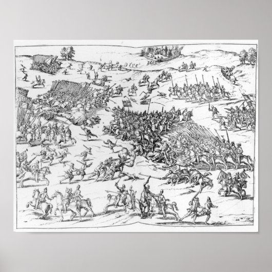 Schlacht von Courtrais zwischen Französisch und Fl Poster (Vorne)