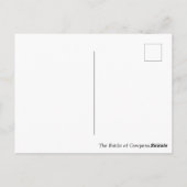 Schlacht von Cowpens Postkarte (Rückseite)