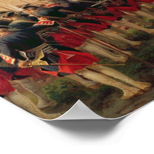 Schlacht von Fontenoy Poster (Ecke)