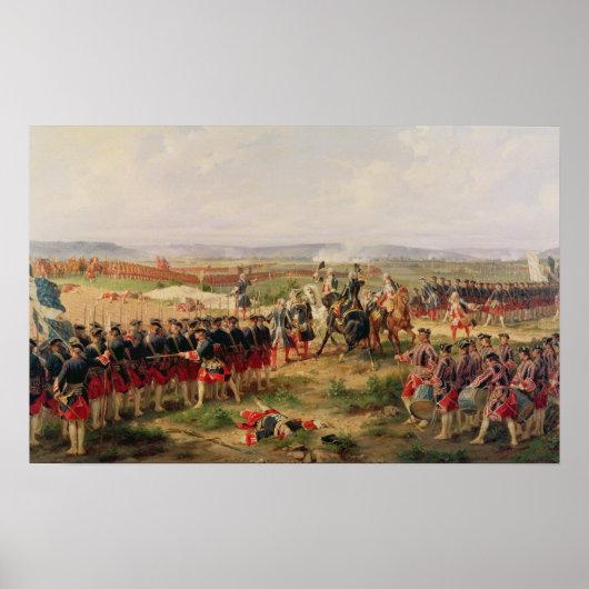 Schlacht von Fontenoy Poster (Vorne)