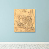 Schlacht von Fort Donelson - Panoramabamabahn im Z Leinwanddruck (Insitu (Holzboden))