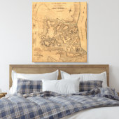 Schlacht von Fort Donelson - Panoramabamabahn im Z Leinwanddruck (Insitu (Schlafzimmer))