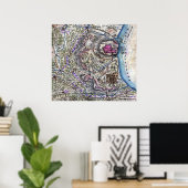 Schlacht von Fort Donelson - Panoramablick aus dem Poster (Heimbüro)