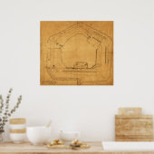 Schlacht von Fort Sumter - Panorama des Zivilen Kr Poster (Küche)