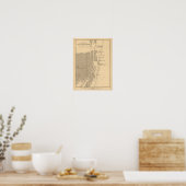Schlacht von Fort Sumter - Panorama des Zivilen Kr Poster (Küche)