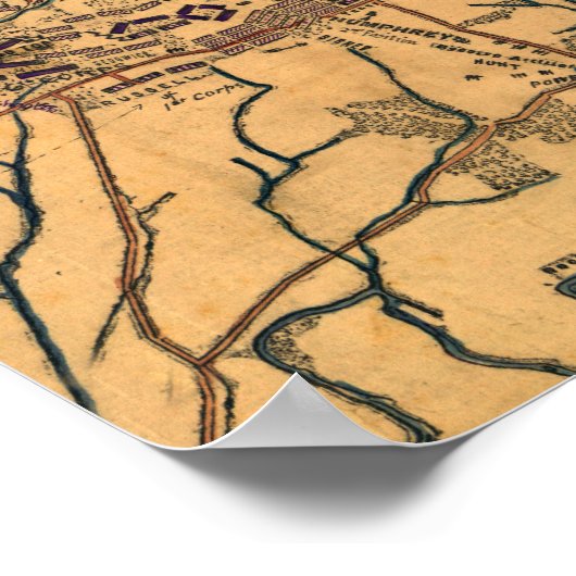 Schlacht von Gettysburg 10 Poster (Ecke)