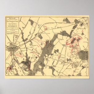Schlacht von Gettysburg 11 Poster