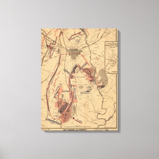 Schlacht von Gettysburg 12 Leinwanddruck (Vorderseite)