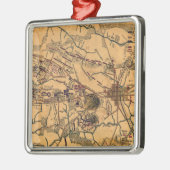 Schlacht von Gettysburg 14 Silbernes Ornament (Links)