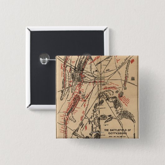 Schlacht von Gettysburg 2 Button (Vorne & Hinten)