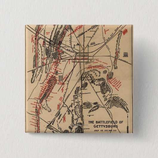 Schlacht von Gettysburg 2 Button (Vorderseite)