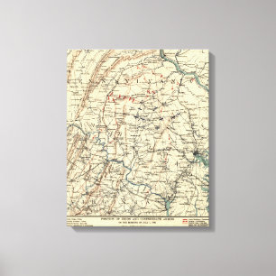 Schlacht von Gettysburg 6 Leinwanddruck
