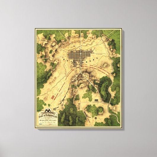 Schlacht von Gettysburg 7 Leinwanddruck (Vorderseite)