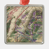 Schlacht von Gettysburg 8 Silbernes Ornament (Vorne)