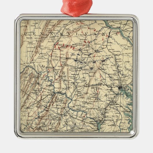 Schlacht von Gettysburg 9 Ornament Aus Metall (Vorne)