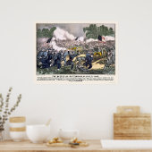Schlacht von Gettysburg bis 1863 Poster (Küche)