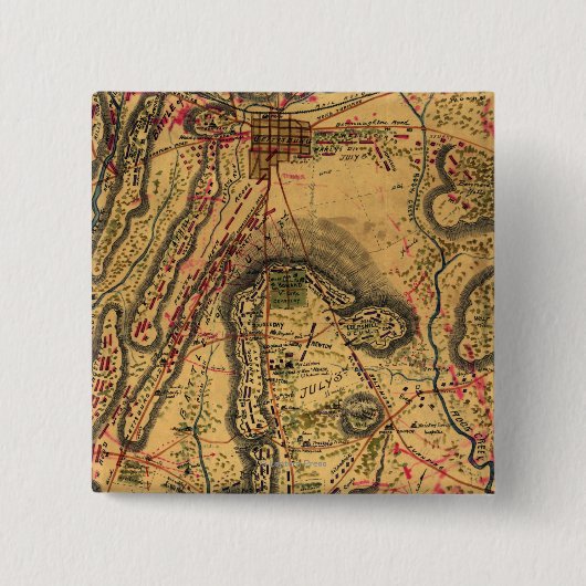 Schlacht von Gettysburg Button (Vorderseite)