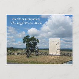 Schlacht von Gettysburg, Hochwasser-Markierung Pos Postkarte