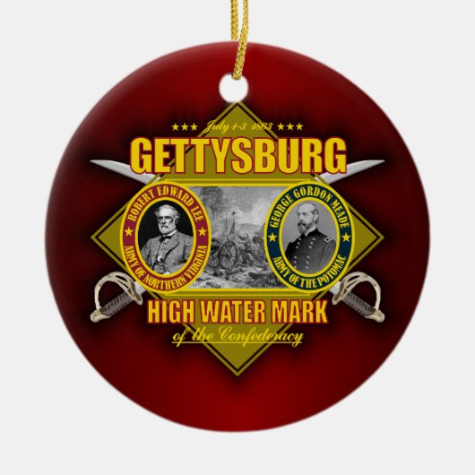 Schlacht von Gettysburg Keramikornament (Vorne)