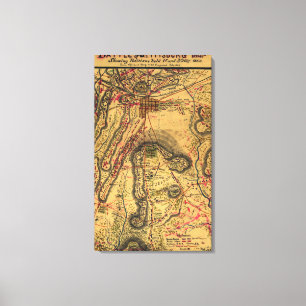 Schlacht von Gettysburg Leinwanddruck