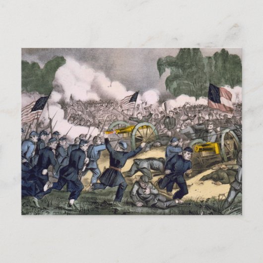 Schlacht von Gettysburg Postkarte (Vorderseite)