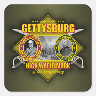 Schlacht von Gettysburg Quadratischer Aufkleber
