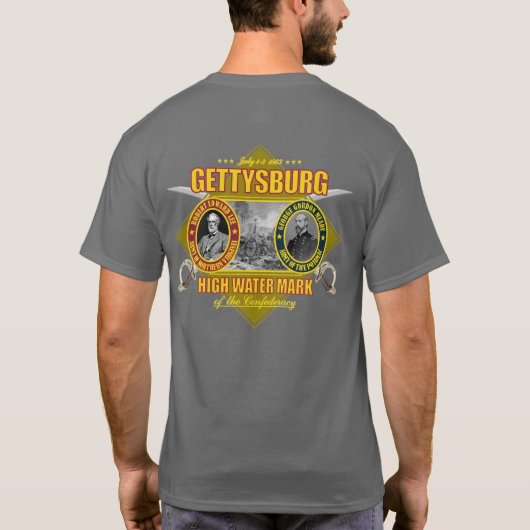 Schlacht von Gettysburg T-Shirt (Rückseite)