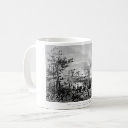 Schlacht von Gettysburg -- Ziviler Krieg Kaffeetasse (Vorderseite Links)