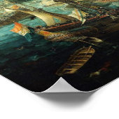 Schlacht von Gibraltar Poster (Ecke)