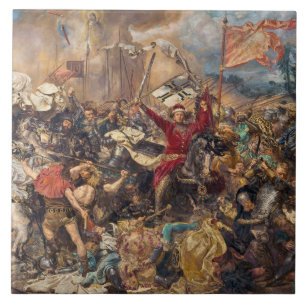 Schlacht von Grunwald (mittelalterliche Militärsze Fliese