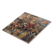 Schlacht von Grunwald (mittelalterliche Militärsze Fliese (Seite)