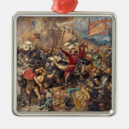 Schlacht von Grunwald (mittelalterliche Militärsze Ornament Aus Metall