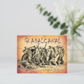 Schlacht von Guadalcanal, 1943 Postkarte (Stehend Vorderseite)