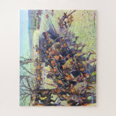 Schlacht von Guilford Courthouse Charles McBarron Puzzle (Vertikal)