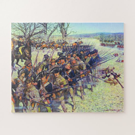 Schlacht von Guilford Courthouse Charles McBarron Puzzle (Horizontal)