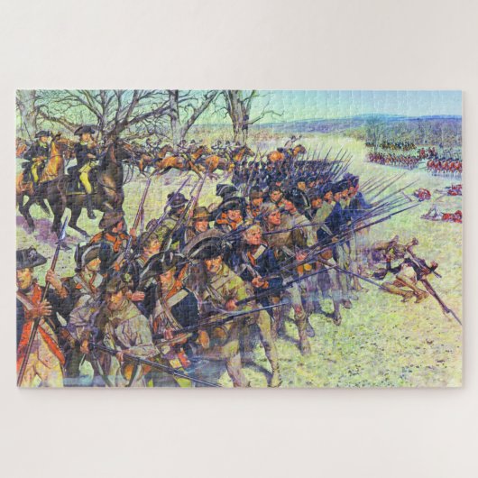 Schlacht von Guilford Courthouse Charles McBarron Puzzle (Horizontal)