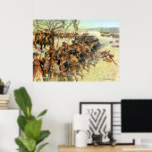 Schlacht von Guilford Courthouse durch Charles McB Poster (Heimbüro)