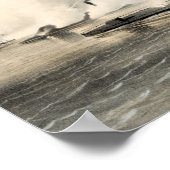 Schlacht von Hampton Road - Monitor und Merrimack  Poster (Ecke)