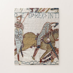 Schlacht von Hastings- Bayeux-Teppich König Harold Puzzle