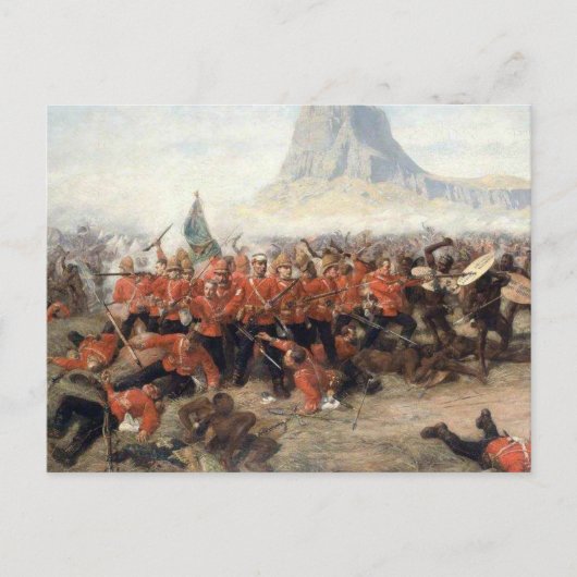 Schlacht von Isandlwana Postkarte (Vorderseite)