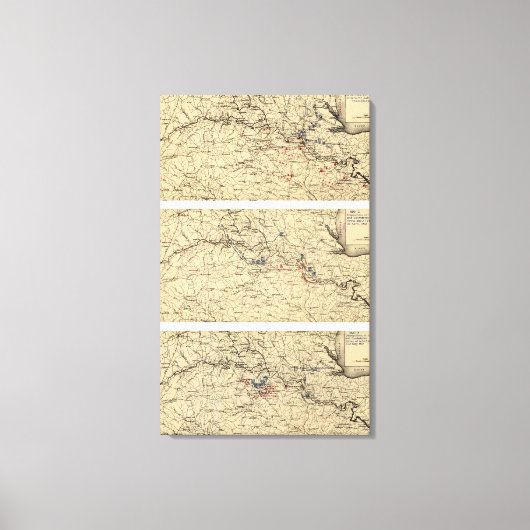 Schlacht von Kanzellorsville Leinwanddruck (Vorderseite)