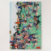 Schlacht von Kawanakajima, Ukiyo-e Puzzle (Vertikal)
